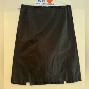 LIKE NEW! Banana Republic Black Stretch Cotton Knee Length Pencil Skirt Sz 10